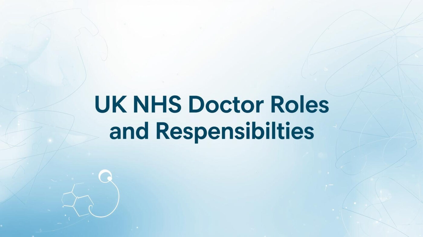 UK NHS Doctor Roles and Responsibilities: A Complete Guide for IMGs