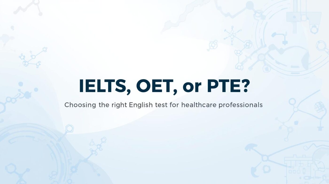 IELTS vs OET vs PTE: How to Choose the Right Test for Your Overseas Nursing Career