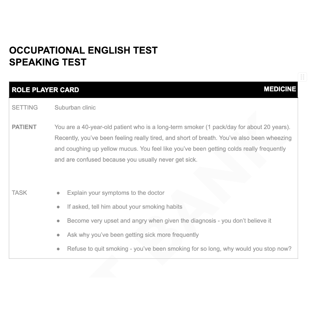 OET Full Mock Test - Medicine Vol.01 - Image 5