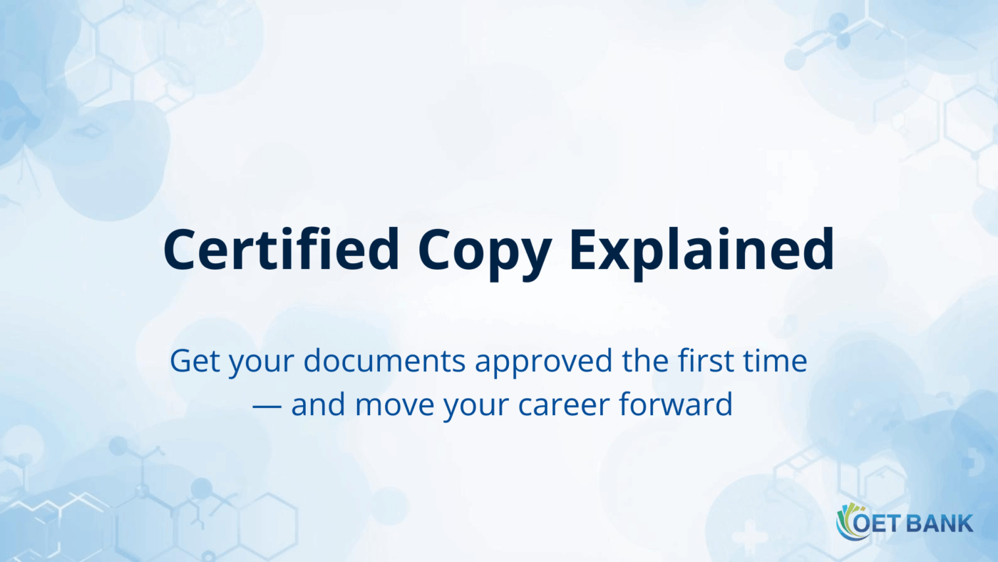 Certified Copy – A Global Guide for International Nurses