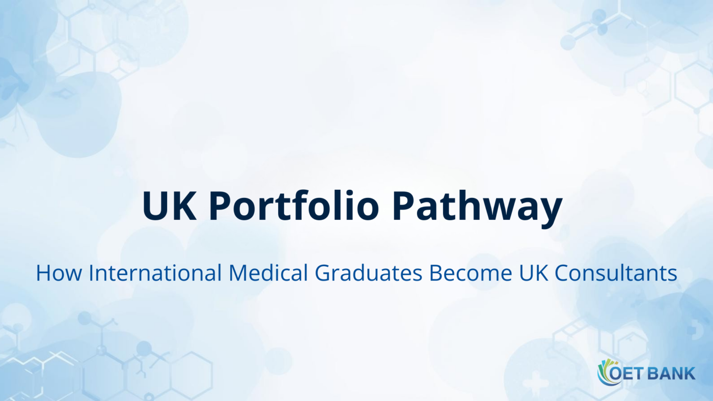 UK Portfolio Pathway guide for international medical graduates seeking GMC specialist registration