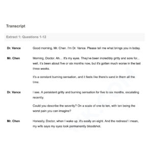Alternative view of OET Listening Practice Test Pack - Part A Vol.06-10 (10 Extracts)