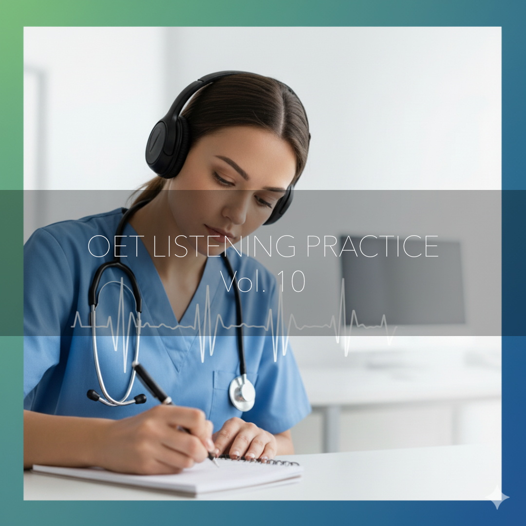 OET Listening Practice Test - Part A Vol.10