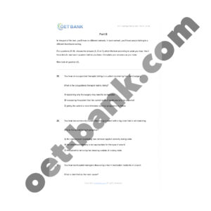 Alternative view of OET Listening Practice Test - Part B - Vol.04