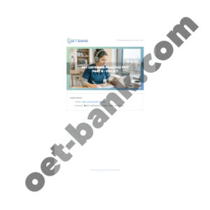 Alternative view of OET Listening Practice Test - Part B - Vol.07