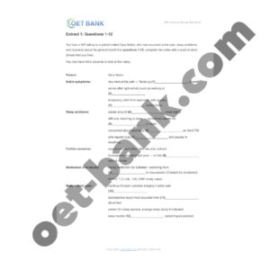 Alternative view of OET Listening Practice Test - Part A Vol.15