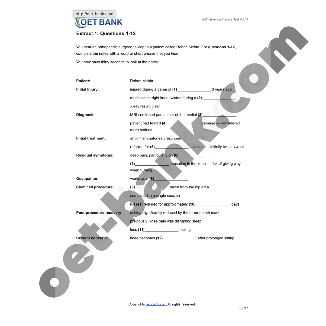 OET Listening Practice Test Vol.11 - Image 5