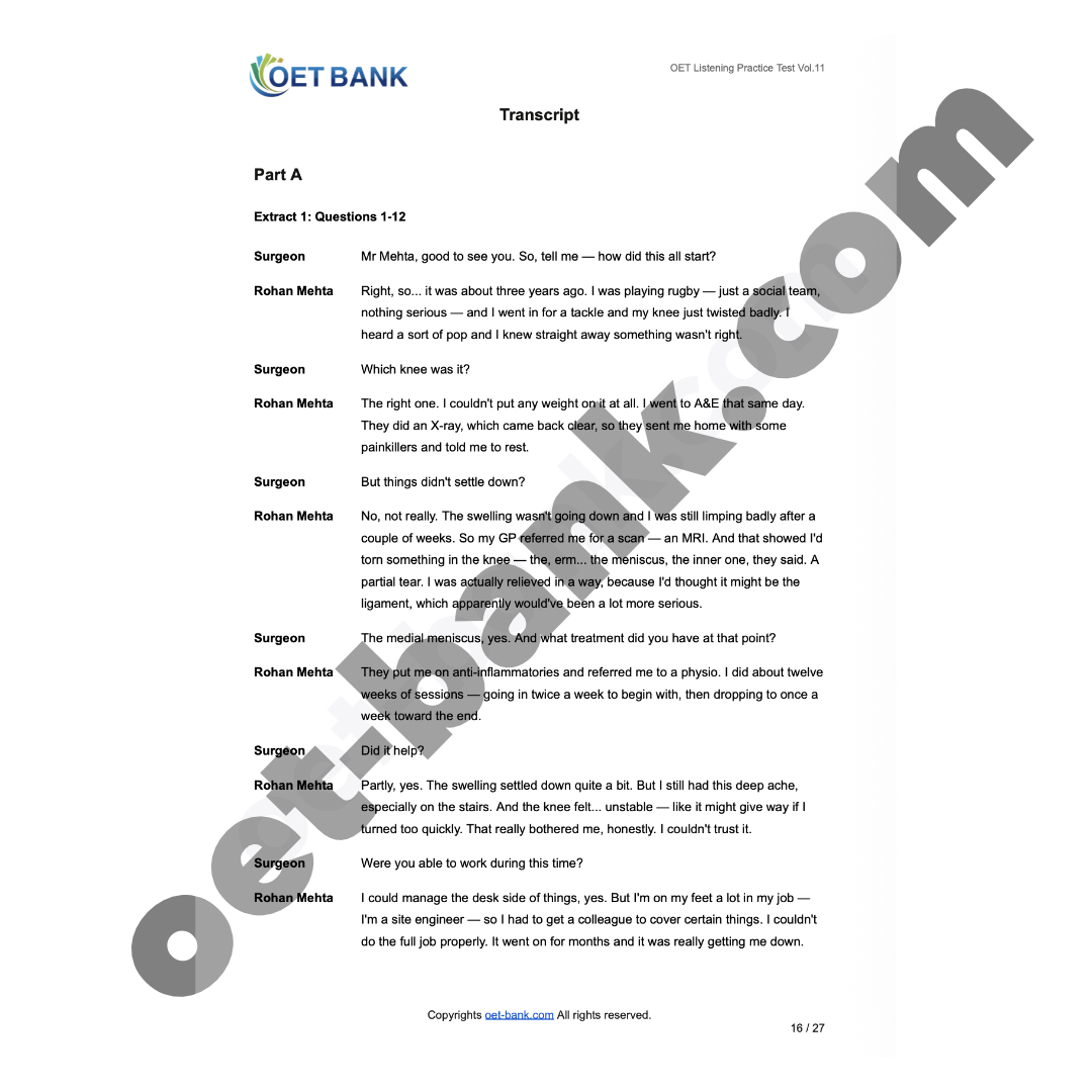 OET Listening Practice Test Vol.11 - Image 2