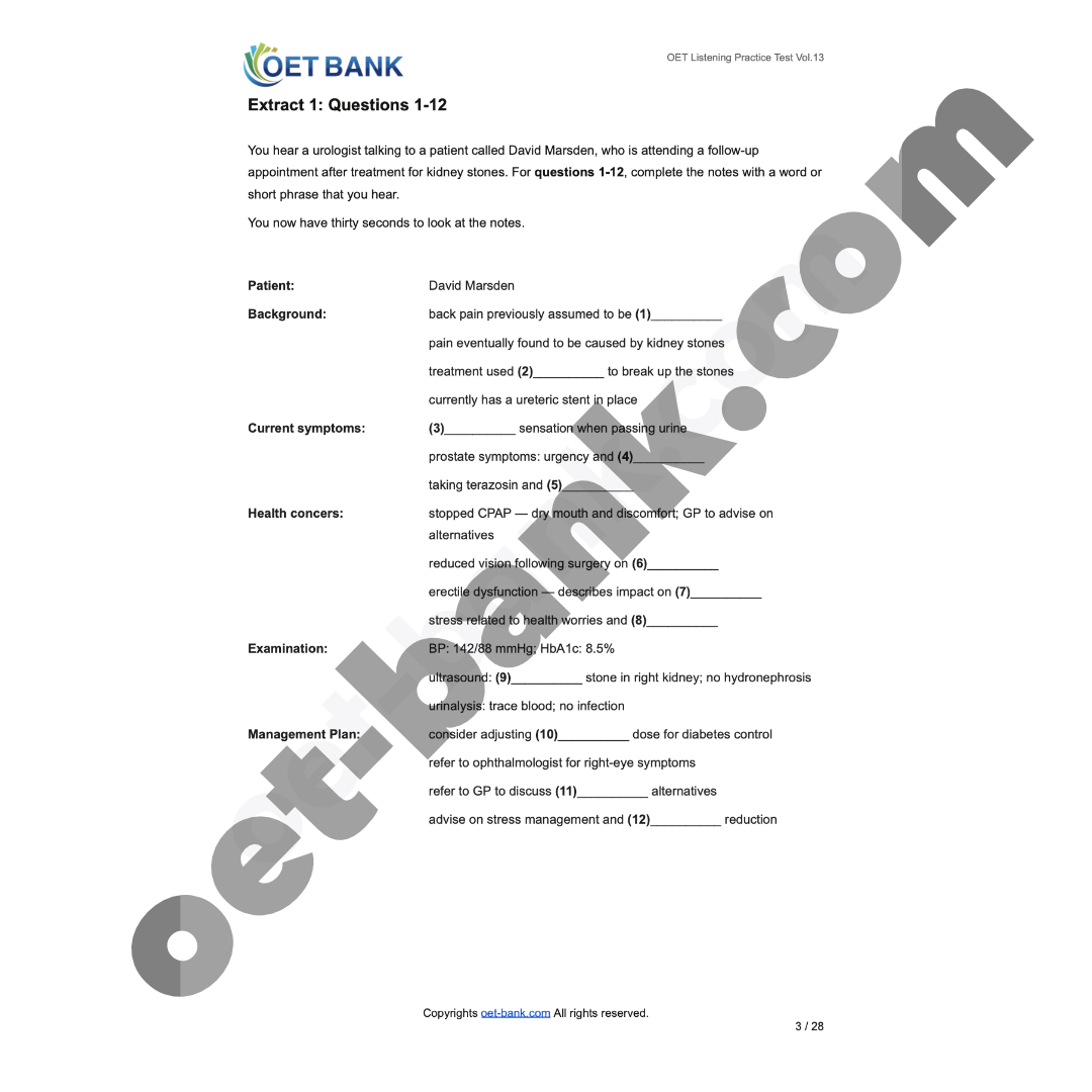 OET Listening Practice Test Vol.13 - Image 5