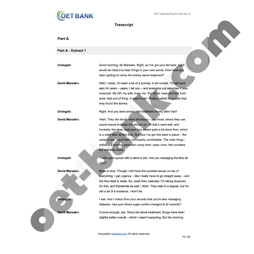 OET Listening Practice Test Vol.13 - Image 2